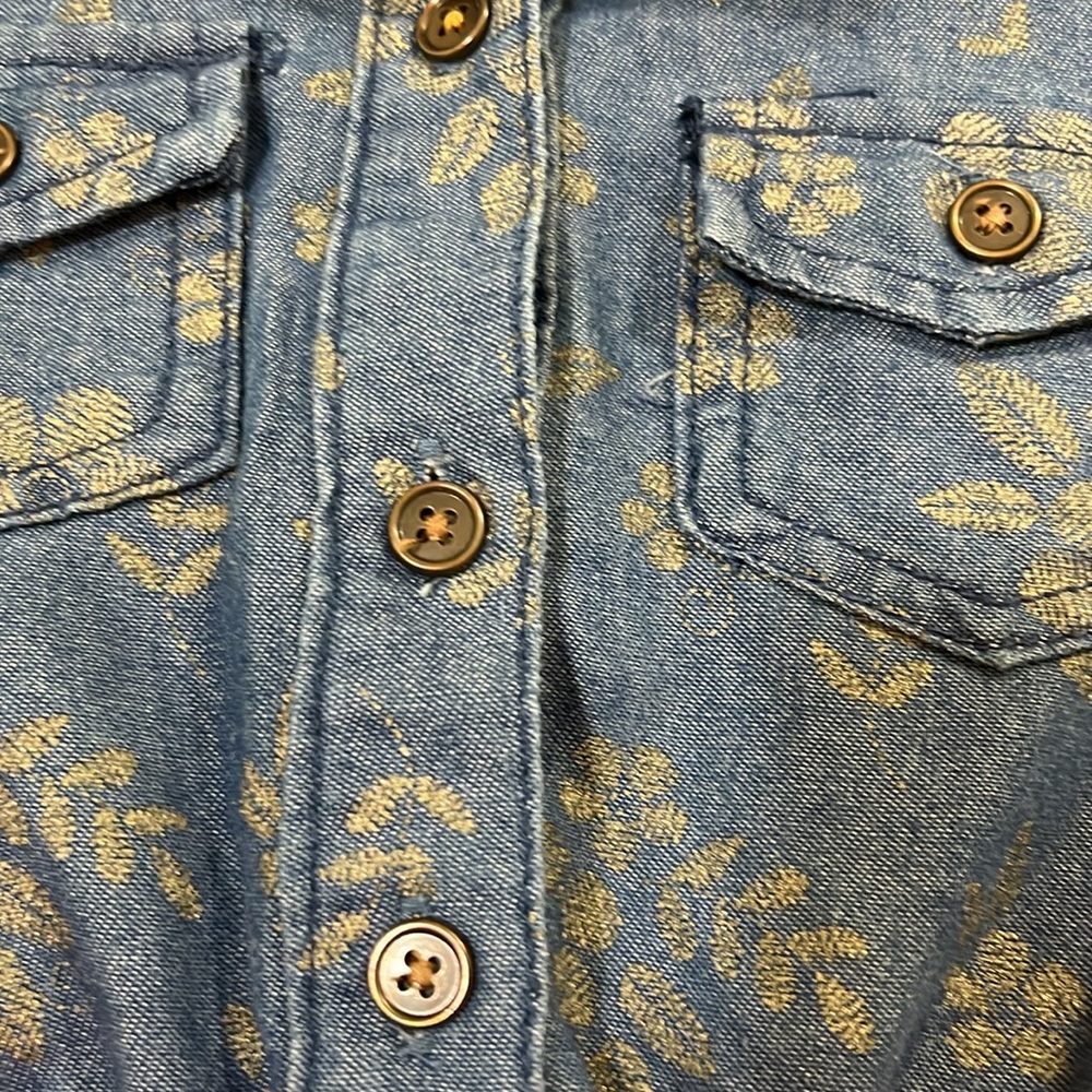 Little Lass child’s frilly dress with denim top and lacy bottom. Size 5 - Picture 2 of 10